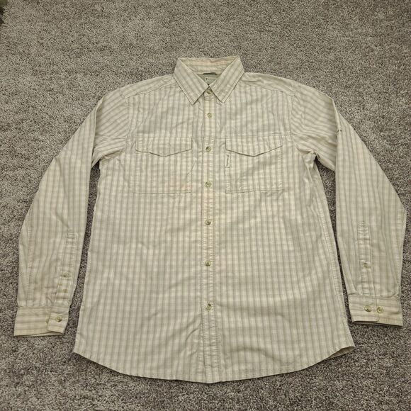 Columbia Other - Columbia Omni-Shade Shirt Mens Large Beige Check Long Sleeve Outdoor Fishing